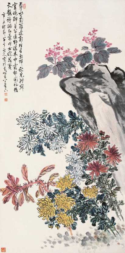 陈半丁 花卉 立轴